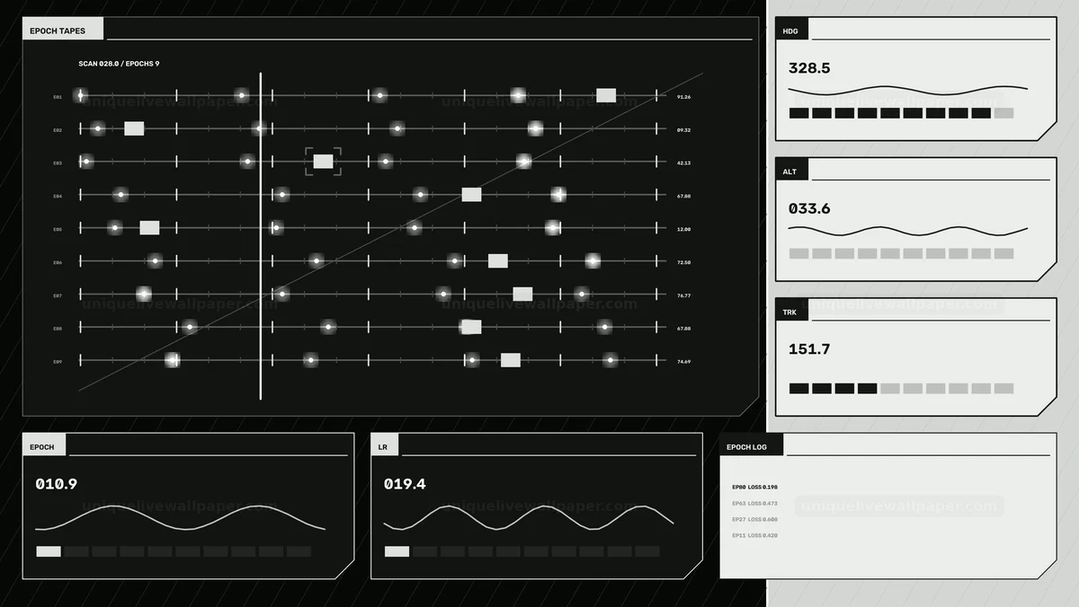 Watermarked thumbnail for AI Model Training Analytics HUD Seamless Loop