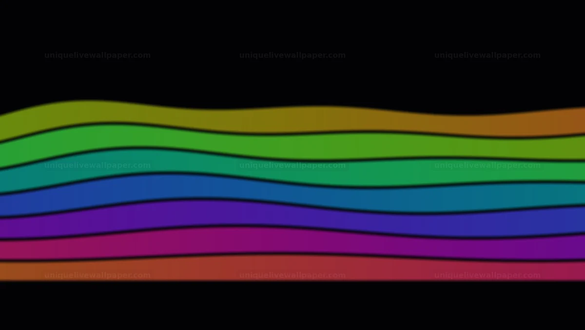 Colorful Abstract Wavy Bands Seamless Loop
