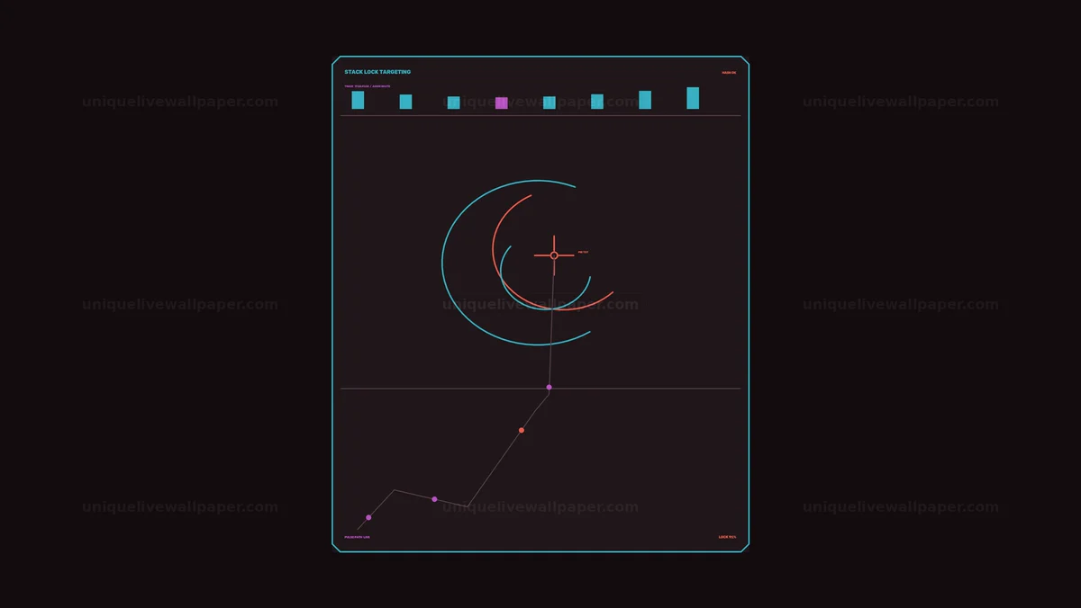 Defense Operations Targeting Data HUD Seamless Loop