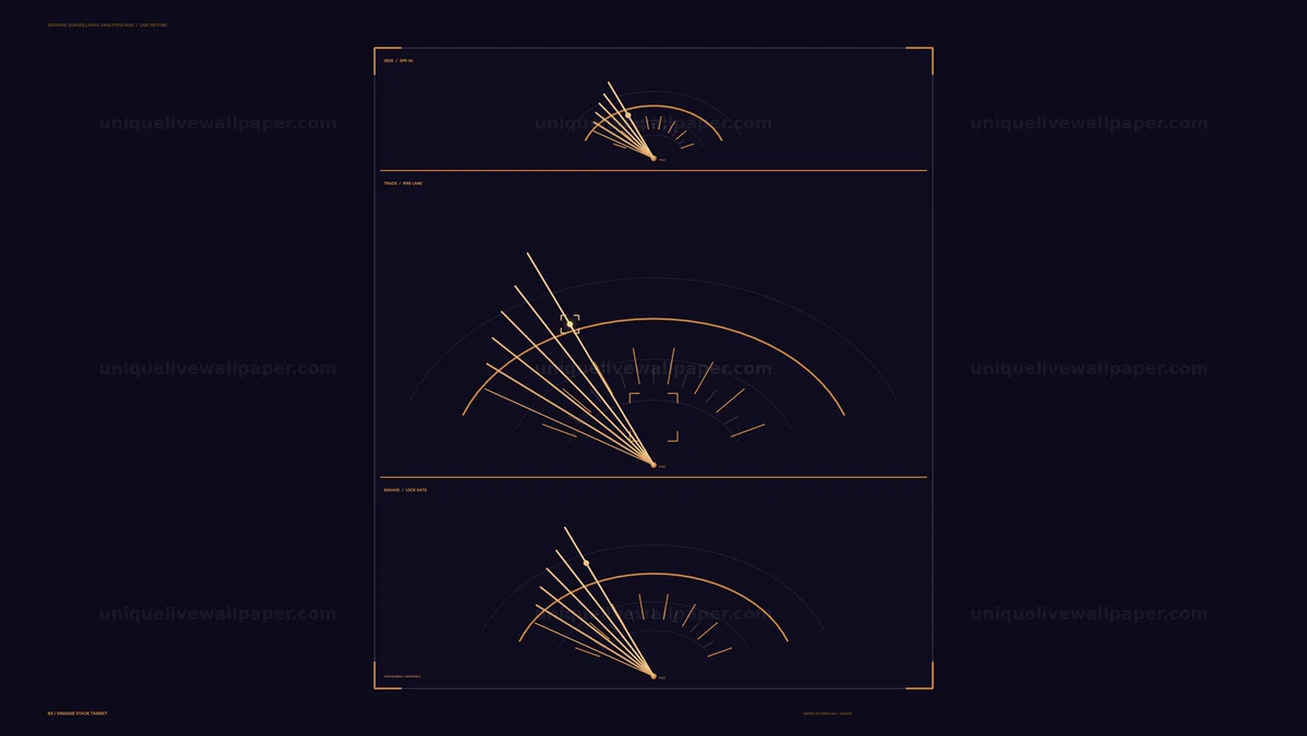 Defense Surveillance Analytics HUD Seamless Loop