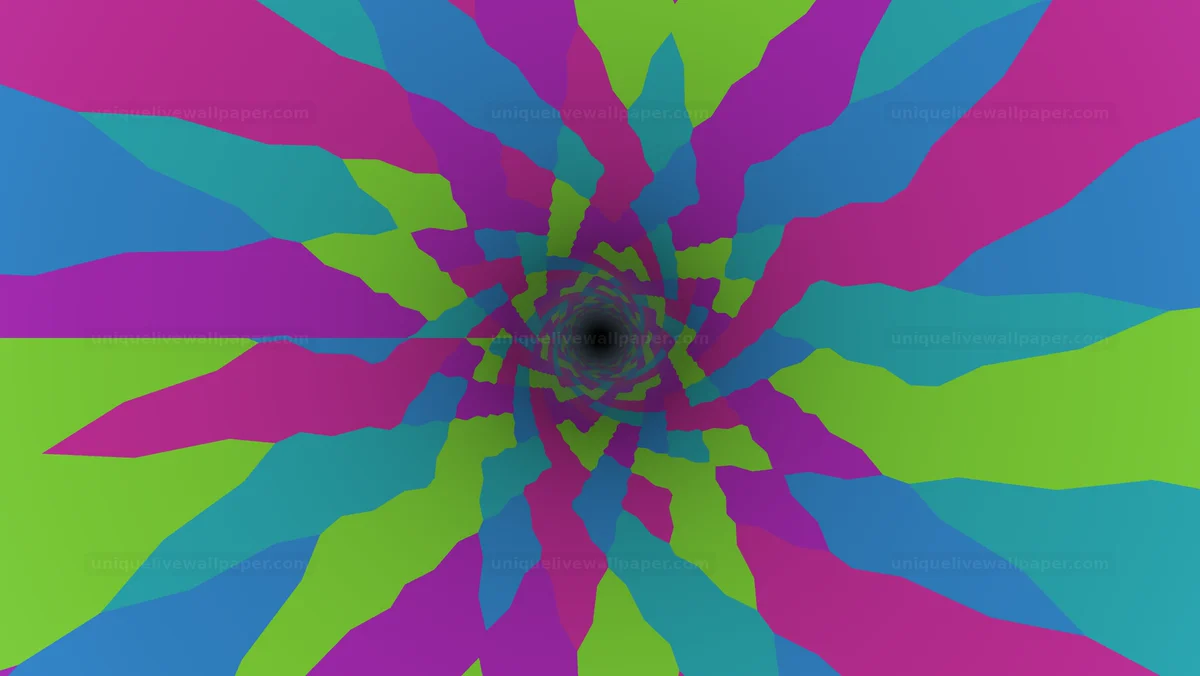 Luminous Wormhole Swirl Background Seamless Loop