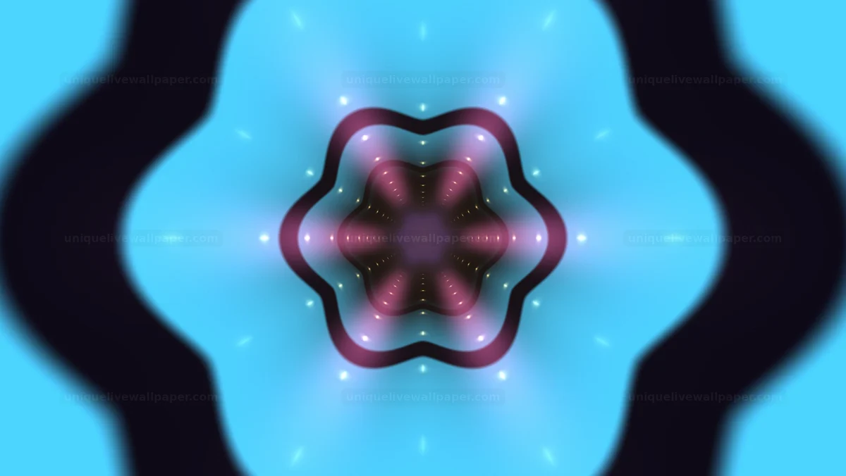 Abstract neon space tunnel background offers vibrant motion experience