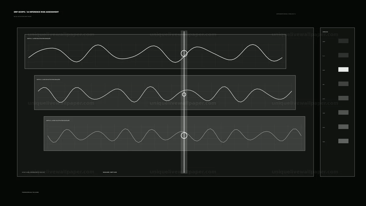 AI Inference Risk Assessment HUD Seamless Loop