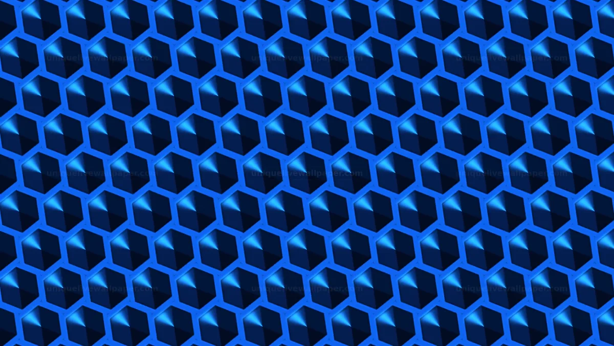 Blue Futuristic Honeycomb Grid Background Seamless Loop