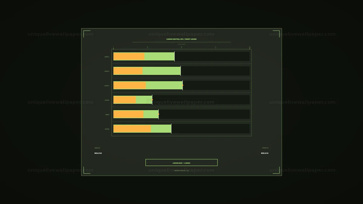 Carbon Neutral Operations Dashboard Seamless Loop