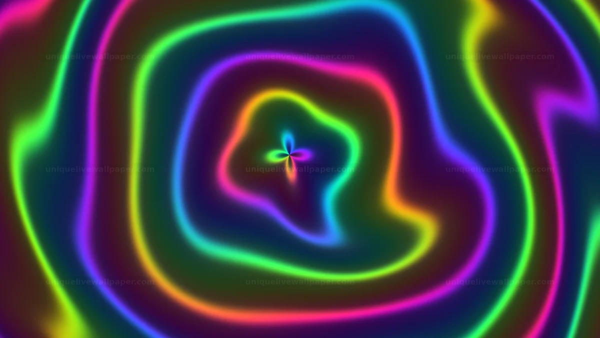 Colorful Concentric Ripple Background Seamless Loop