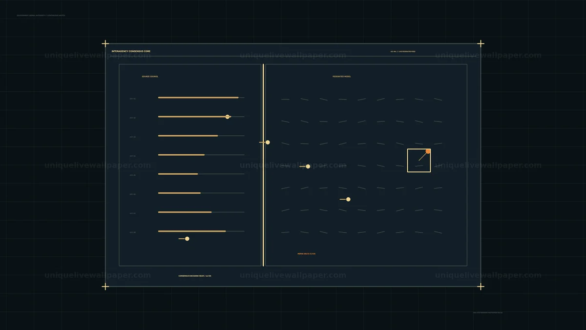 Government Warning Monitor HUD Seamless Loop