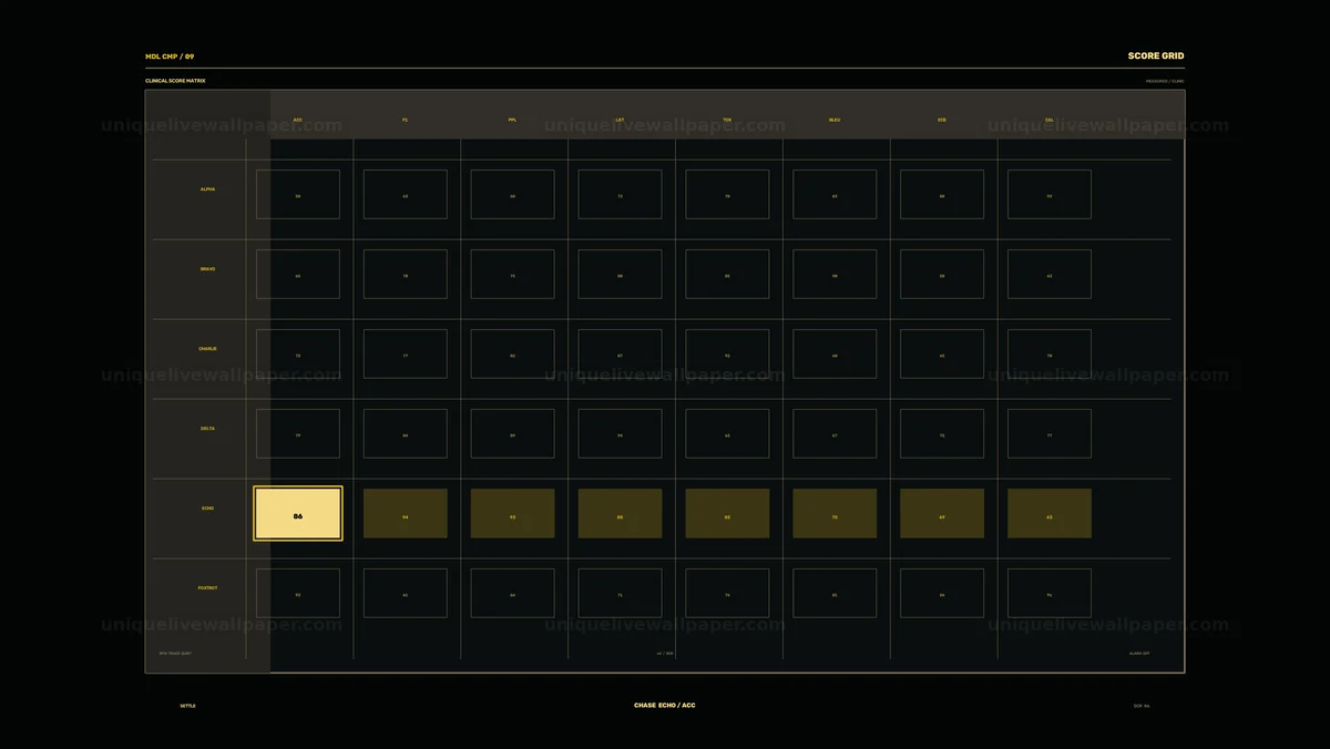 Watermarked thumbnail for AI Model Comparison Score Grid Seamless Loop