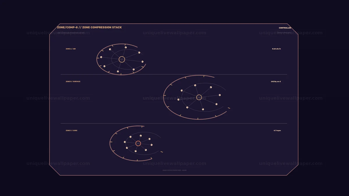 Contamination Status Dashboard HUD Seamless Loop