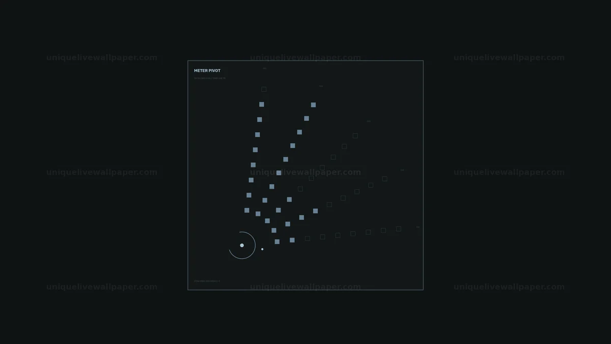 Data Visualization HUD with Grid Points Seamless Loop