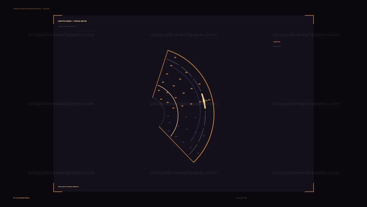 Renewable Energy Performance Metrics HUD Seamless Loop