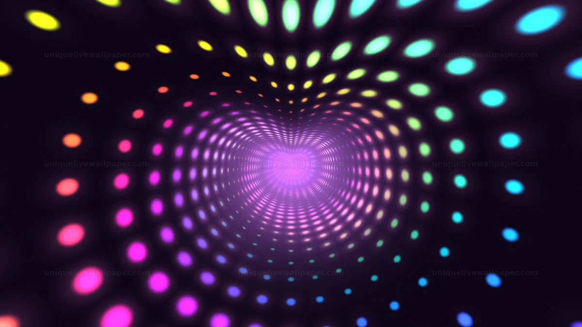 Watermarked thumbnail for Retro Synthwave Neon Dot Tunnel Seamless Loop