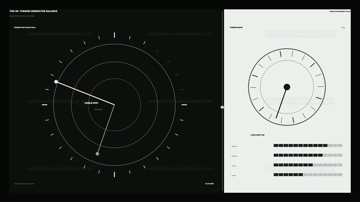 Turbine Generator Monitoring HUD Seamless Loop