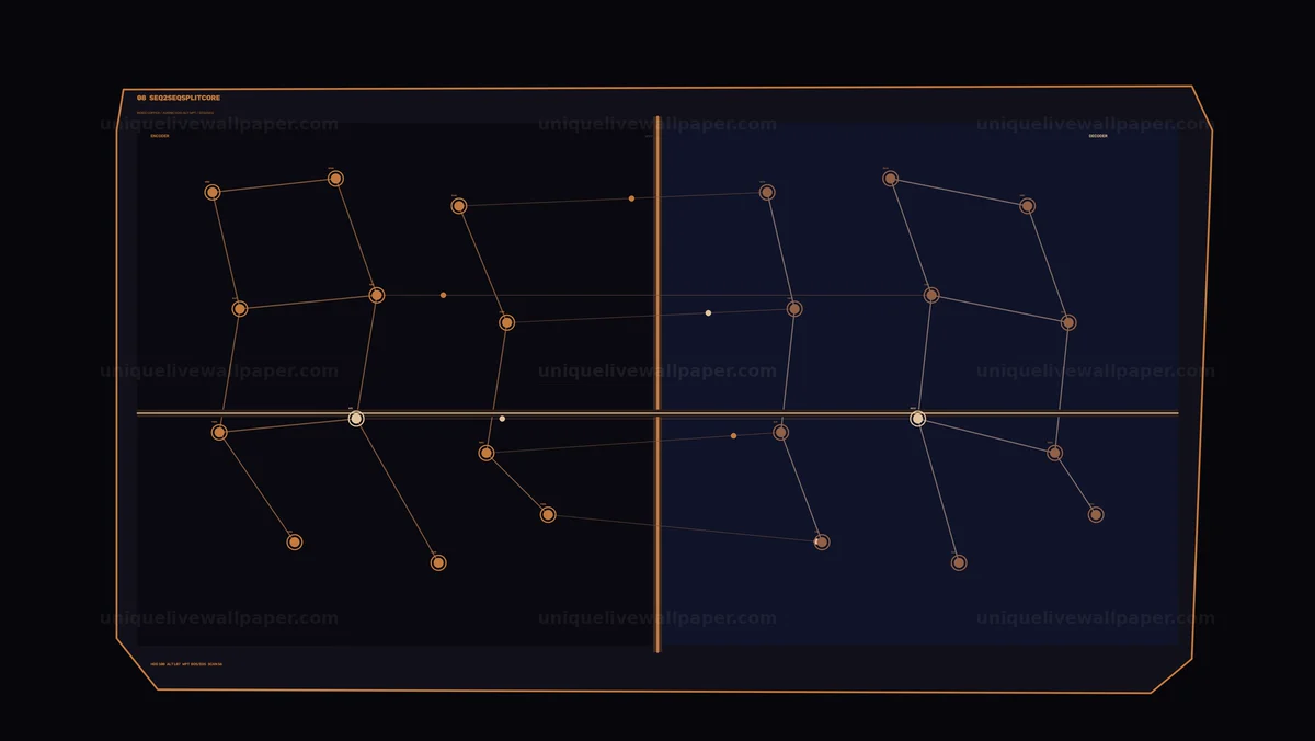 AI Natural Language Processing HUD Seamless Loop