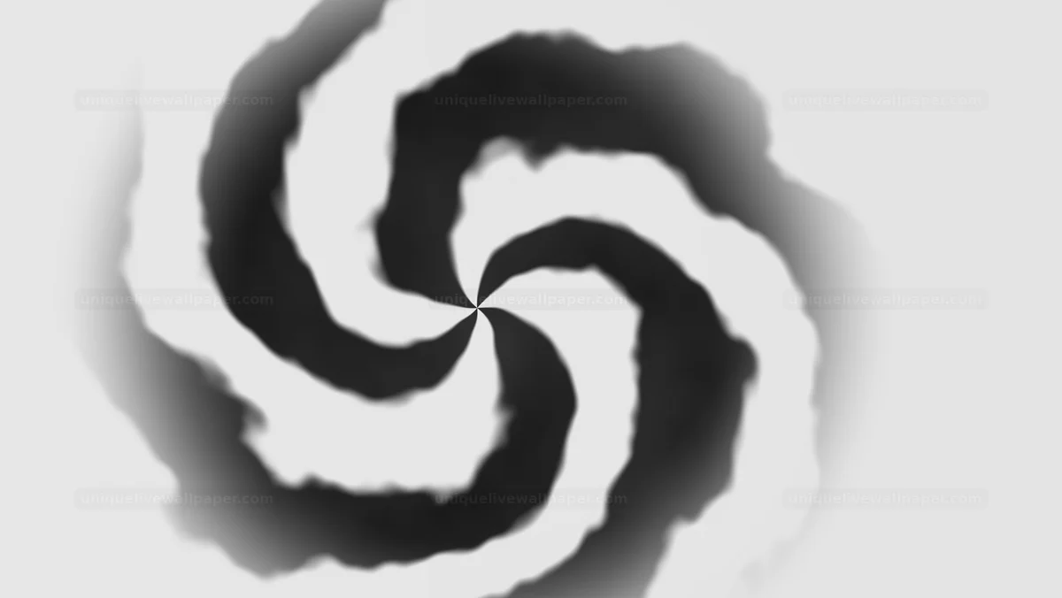 Black And White Abstract Spiral Transition Background — A black and wh