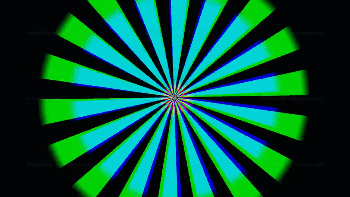 Watermarked thumbnail for Geometric radial burst transition creates a dynamic background display