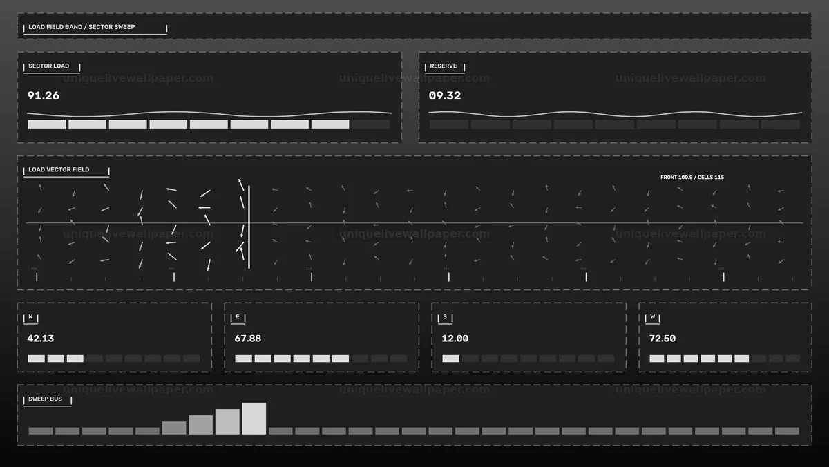 Watermarked thumbnail for Vector Field Data Monitoring HUD Seamless Loop