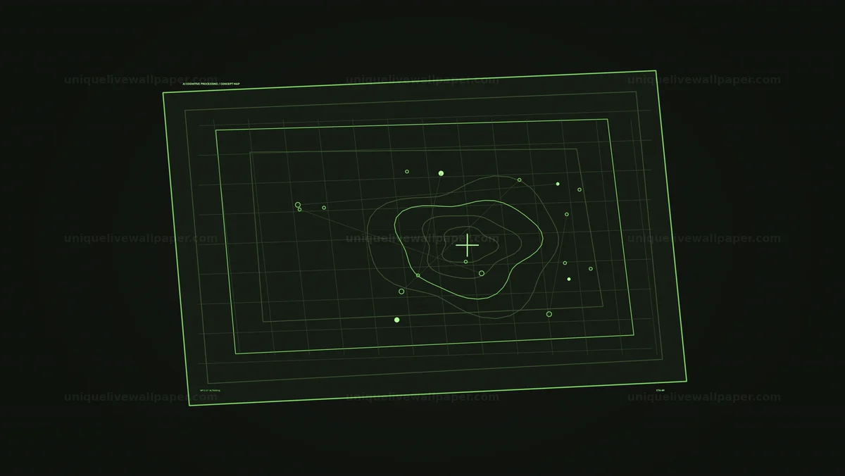 Watermarked thumbnail for AI Cognitive Processing HUD Seamless Loop
