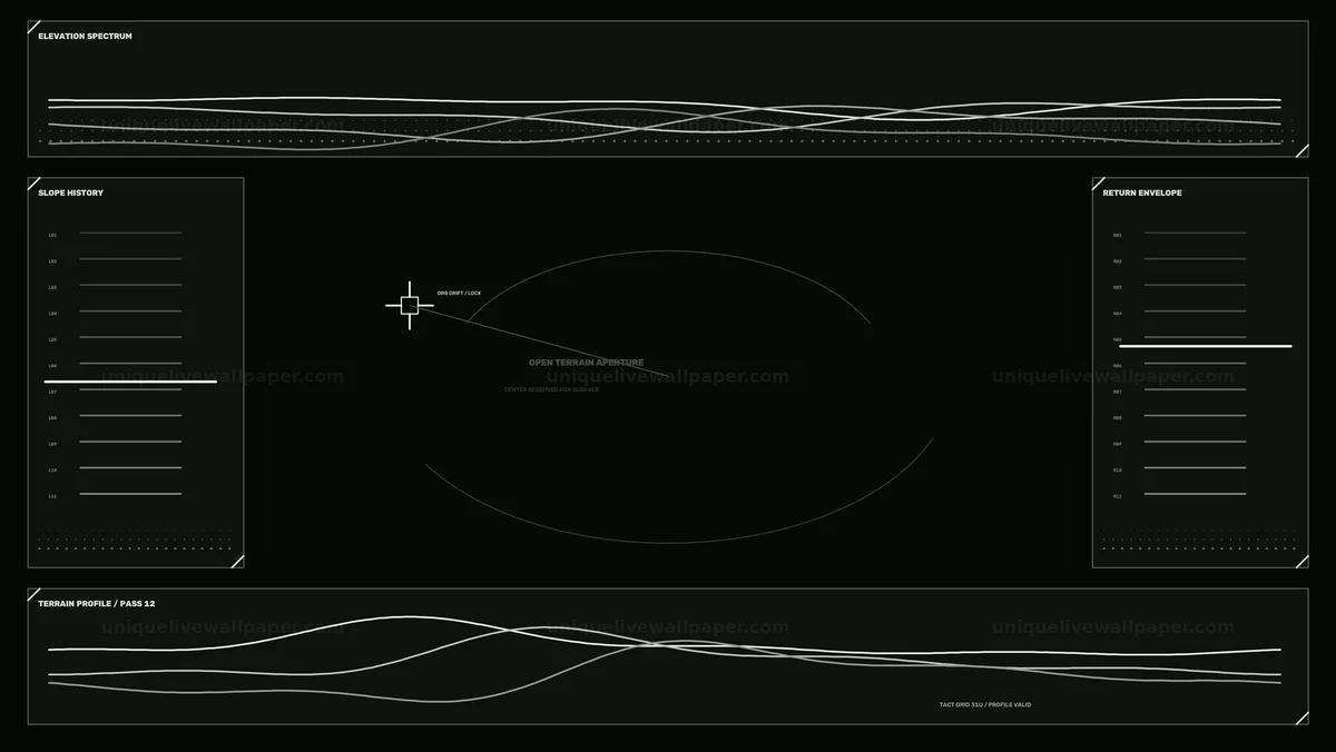 Watermarked thumbnail for Drone Terrain Mapping Data HUD Seamless Loop