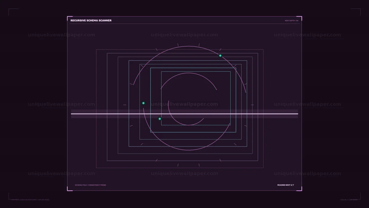 AI Cognition FUI Schema Scanner Seamless Loop