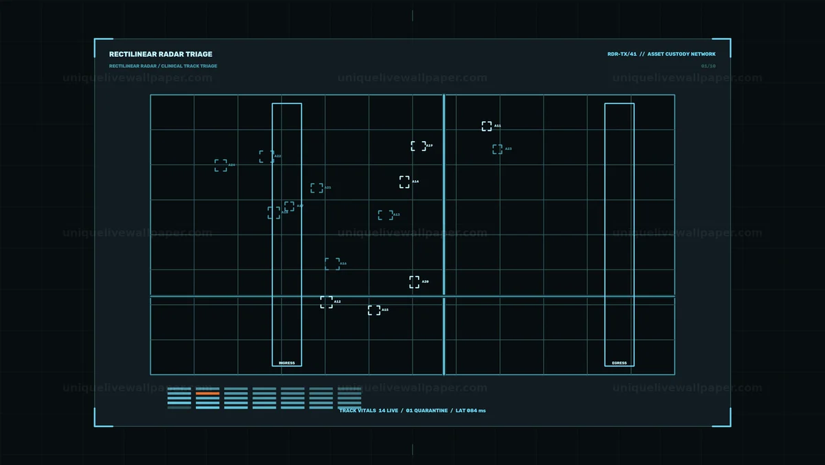 Defense Asset Tracking Radar HUD Seamless Loop
