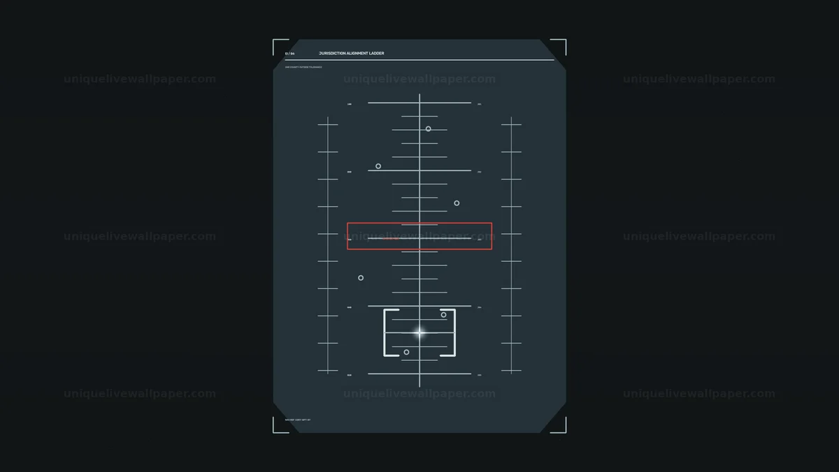 Futuristic Alignment Ladder HUD Seamless Loop
