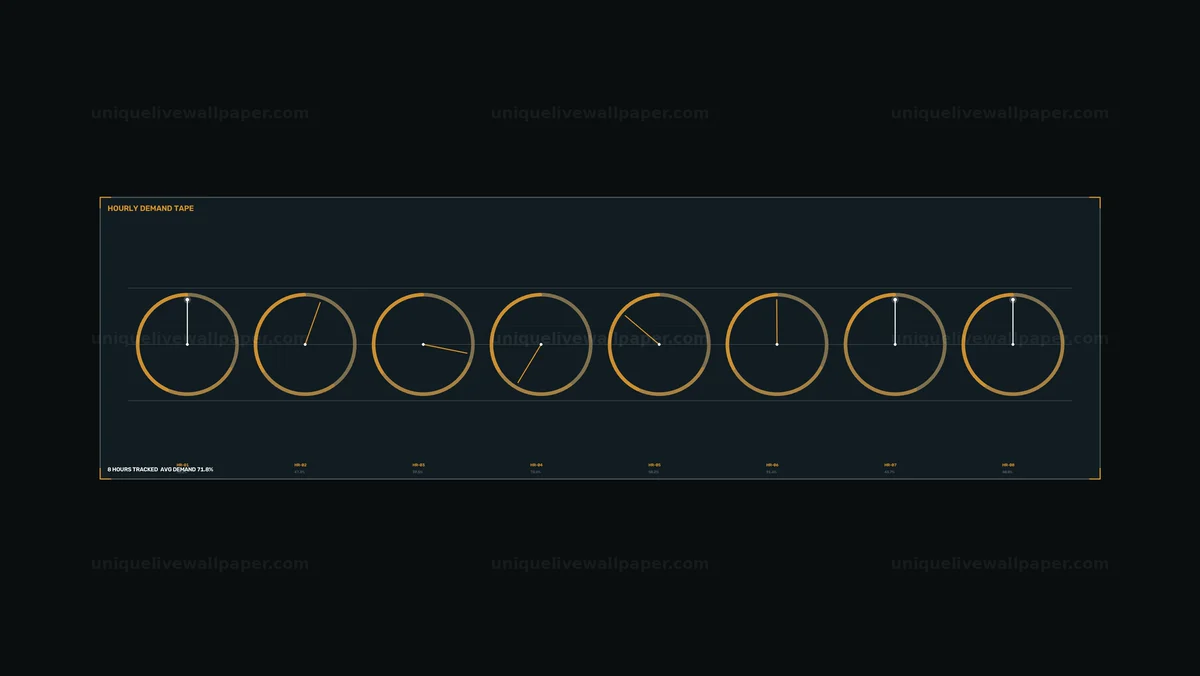 Watermarked thumbnail for Hourly Demand Monitoring Dashboard Seamless Loop