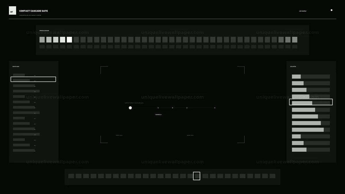 Acquisition Data HUD with Bar Charts Seamless Loop