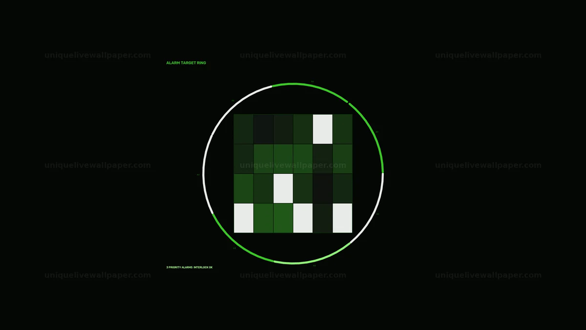 Industrial Alarm Monitoring HUD Seamless Loop