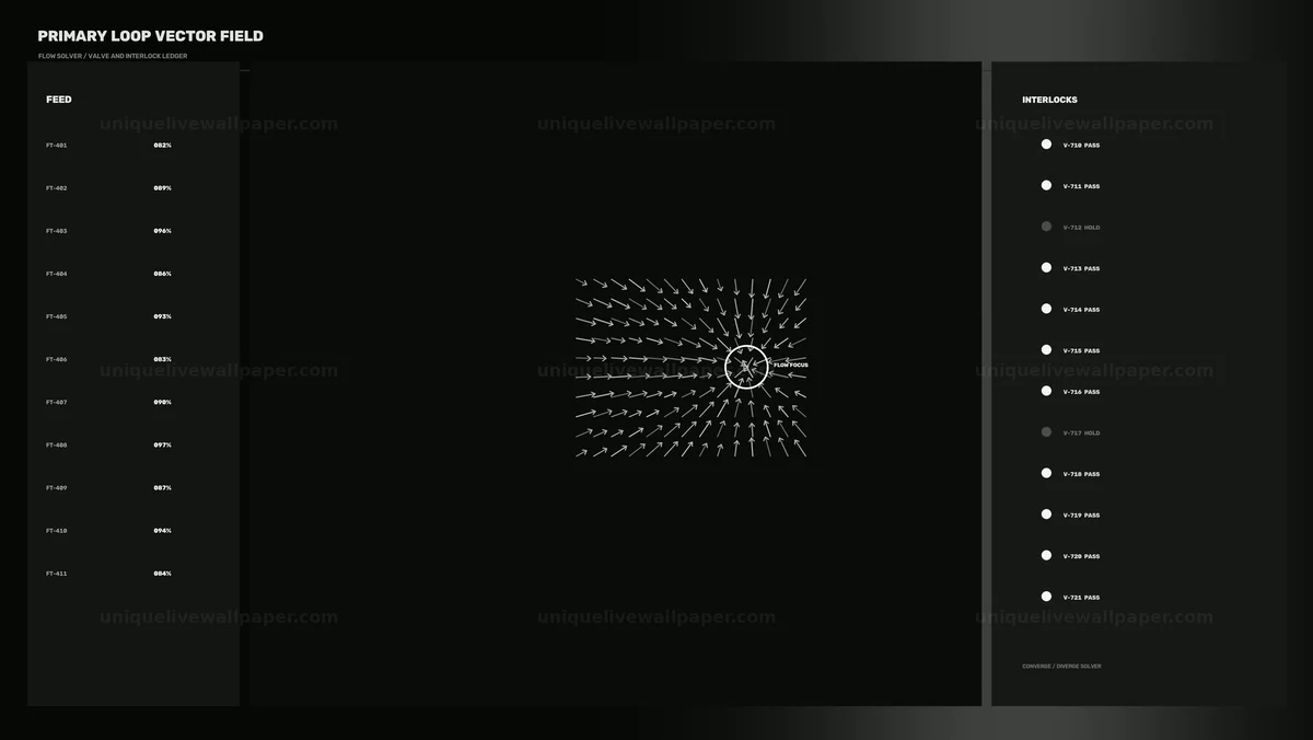 Watermarked thumbnail for Industrial Flow Control HUD Dashboard Seamless Loop