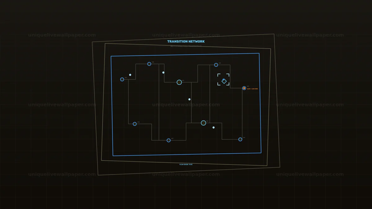 Transition Network Data HUD Seamless Loop