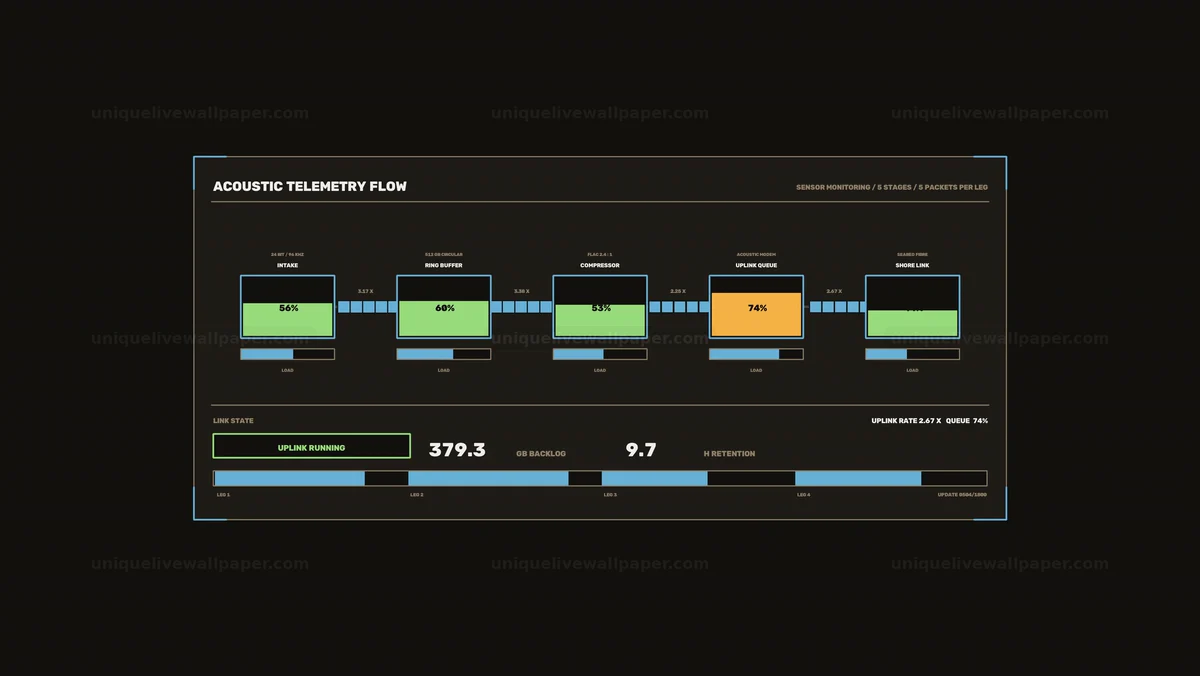 Watermarked thumbnail for Acoustic Sensor Monitoring Interface Seamless Loop