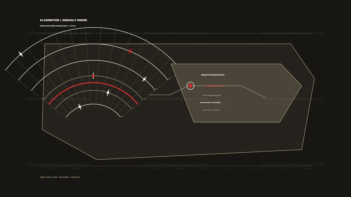 AI Cognition Anomaly Analysis HUD Seamless Loop