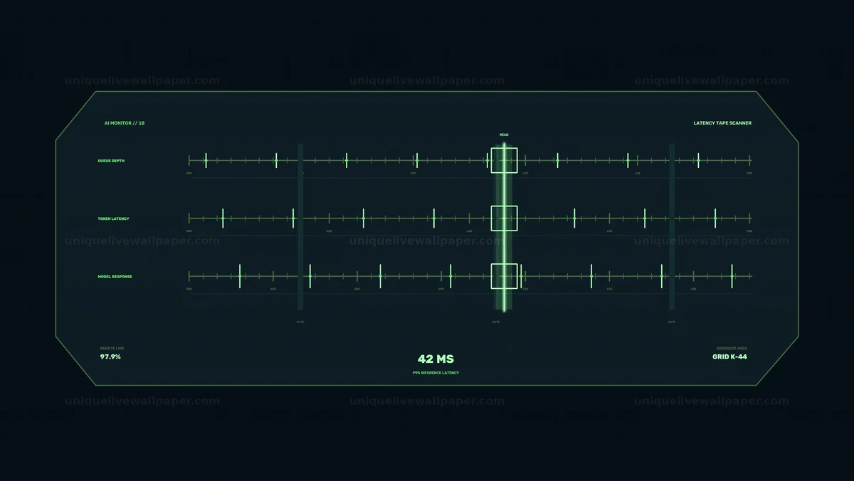 Watermarked thumbnail for AI Monitoring Latency Display Seamless Loop