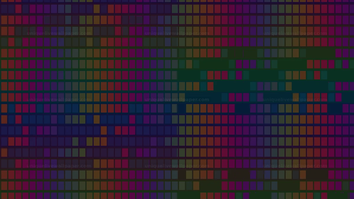 Watermarked thumbnail for Colorful digital noise transition shows shifting patterns and colors