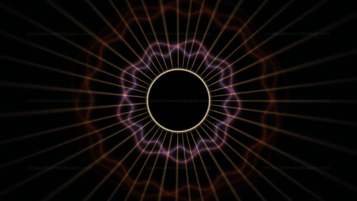 Watermarked thumbnail for Eclipse Radial Light on Dark Background Seamless Loop