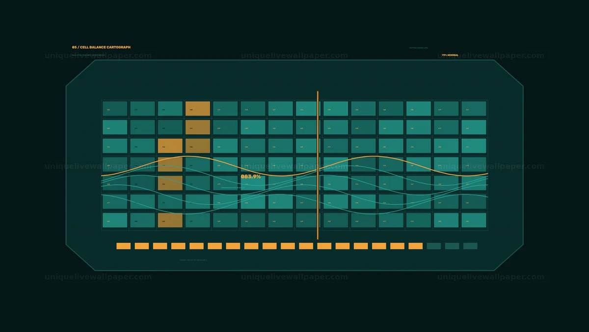 Battery Charge Level Dashboard Animation Seamless Loop