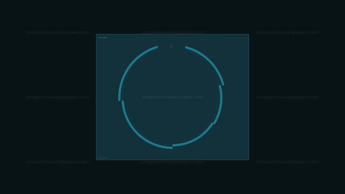 Circular Data HUD Interface Seamless Loop