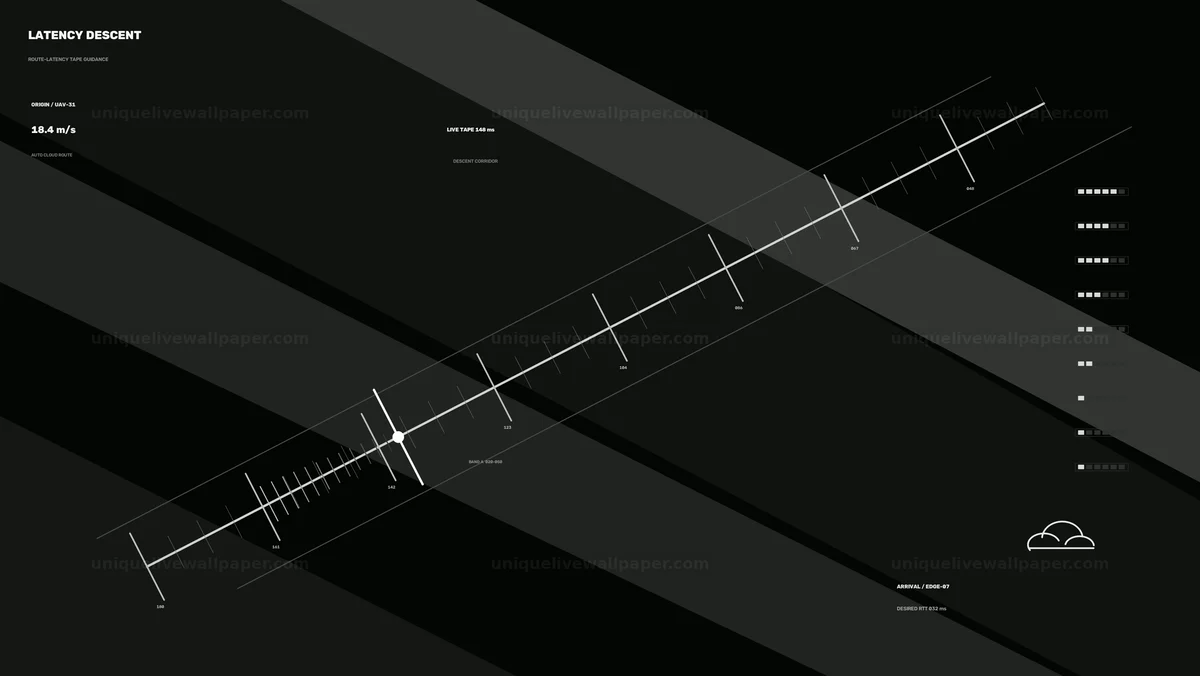 Watermarked thumbnail for Drone Cloud Connection Latency HUD Seamless Loop