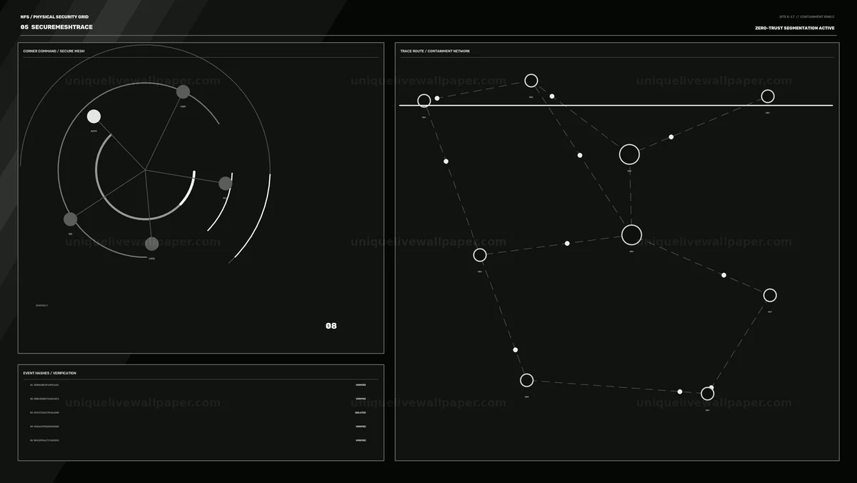 Nuclear Facility Security Network HUD Seamless Loop