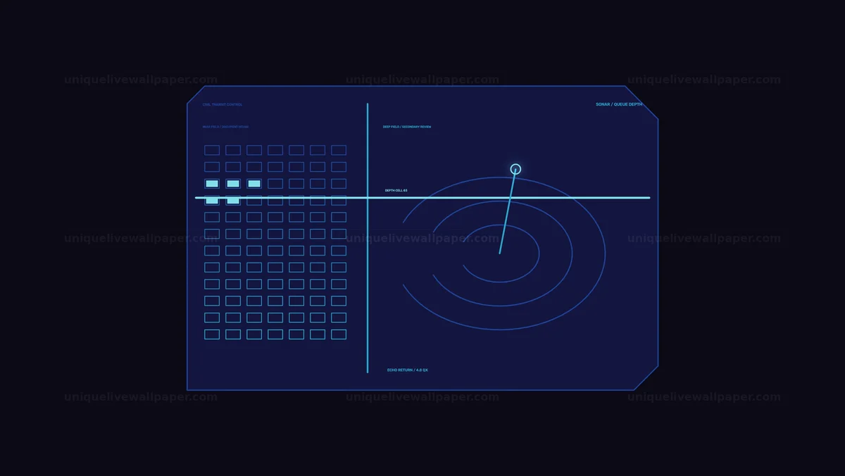 Border Crossing Queue Flow HUD Seamless Loop
