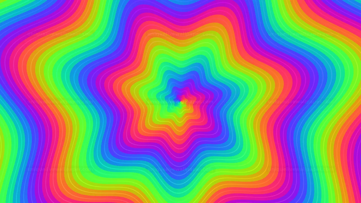 Watermarked thumbnail for Rainbow Concentric Waves Seamless Loop