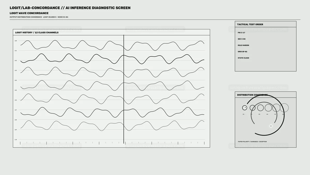 AI Inference Diagnostic HUD Seamless Loop
