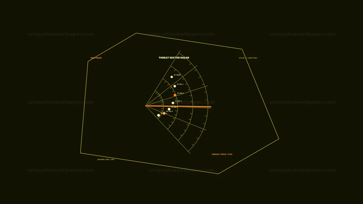 Watermarked thumbnail for Futuristic Spacecraft Radar Control HUD Seamless Loop