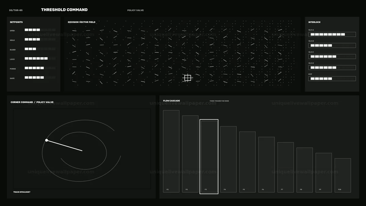 AI Decision Support Dashboard HUD Seamless Loop