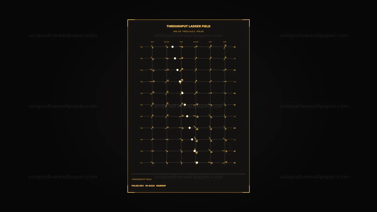 AI Inference Throughput HUD Seamless Loop