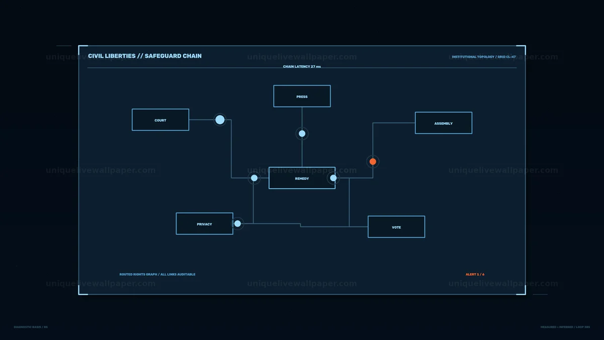 Civil Liberties Diagnostic Screen Seamless Loop