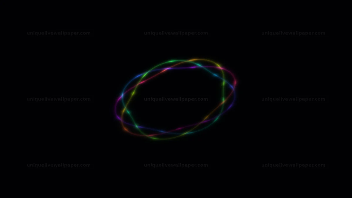 Watermarked thumbnail for Colorful Glowing Light Ring Seamless Loop