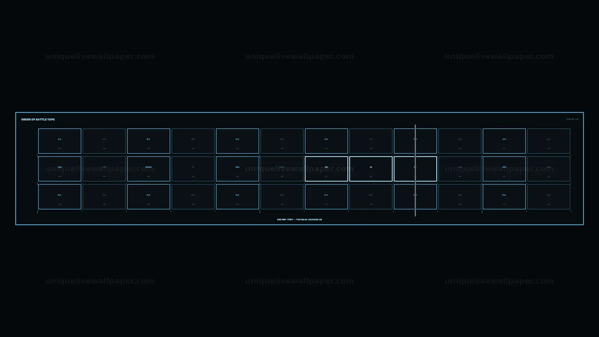 Defense Operations Data Visualization HUD Seamless Loop