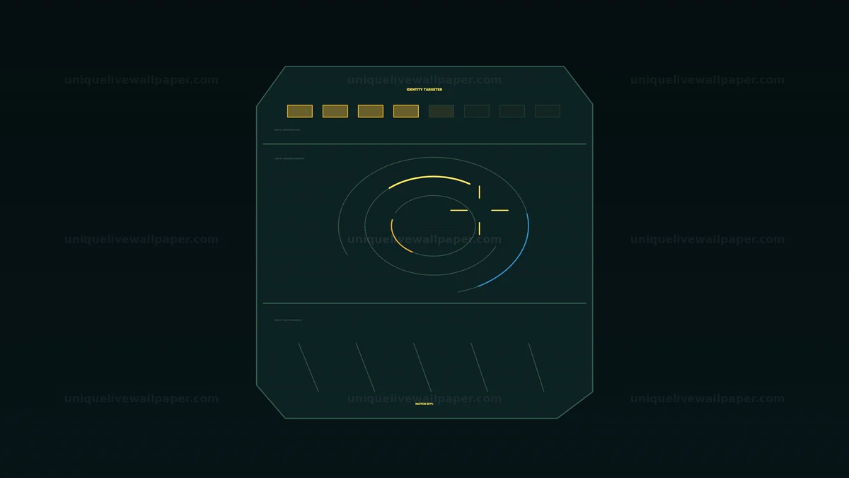Identity Tracking HUD Telemetry Screen Seamless Loop